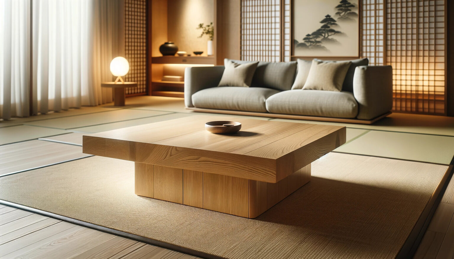 和モダンインテリア, 自然素材, シンプルデザイン, 木竹和紙, 自然光, 色彩調和, 家具選び, 現代和室, 和の美しさ, 穏やかな空間作り ...
