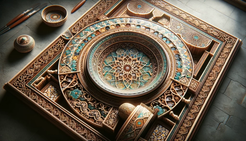 伝統的なタイルワークと繊細な木工品が特徴で、中東の職人技の粋を集めたデザイン