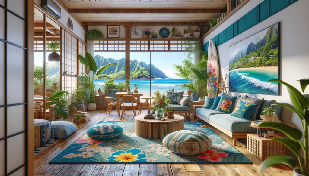 アジアン バリ島 ハワイ ハイビスカス 絵画 木彫り リゾート - その他