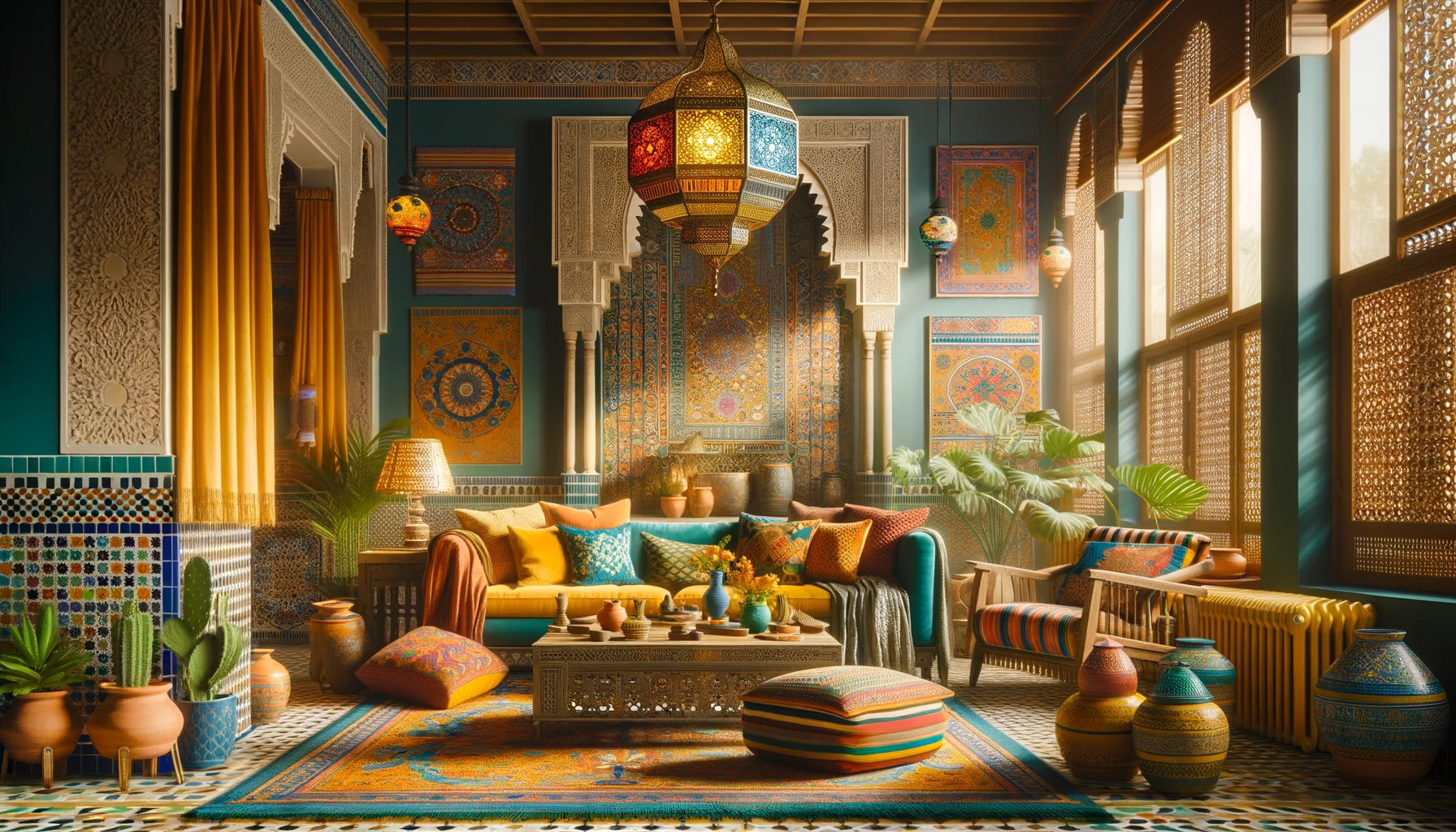 モロッコ風の部屋作りで色彩豊かなインテリアに！伝統的な家具や現代的 ...